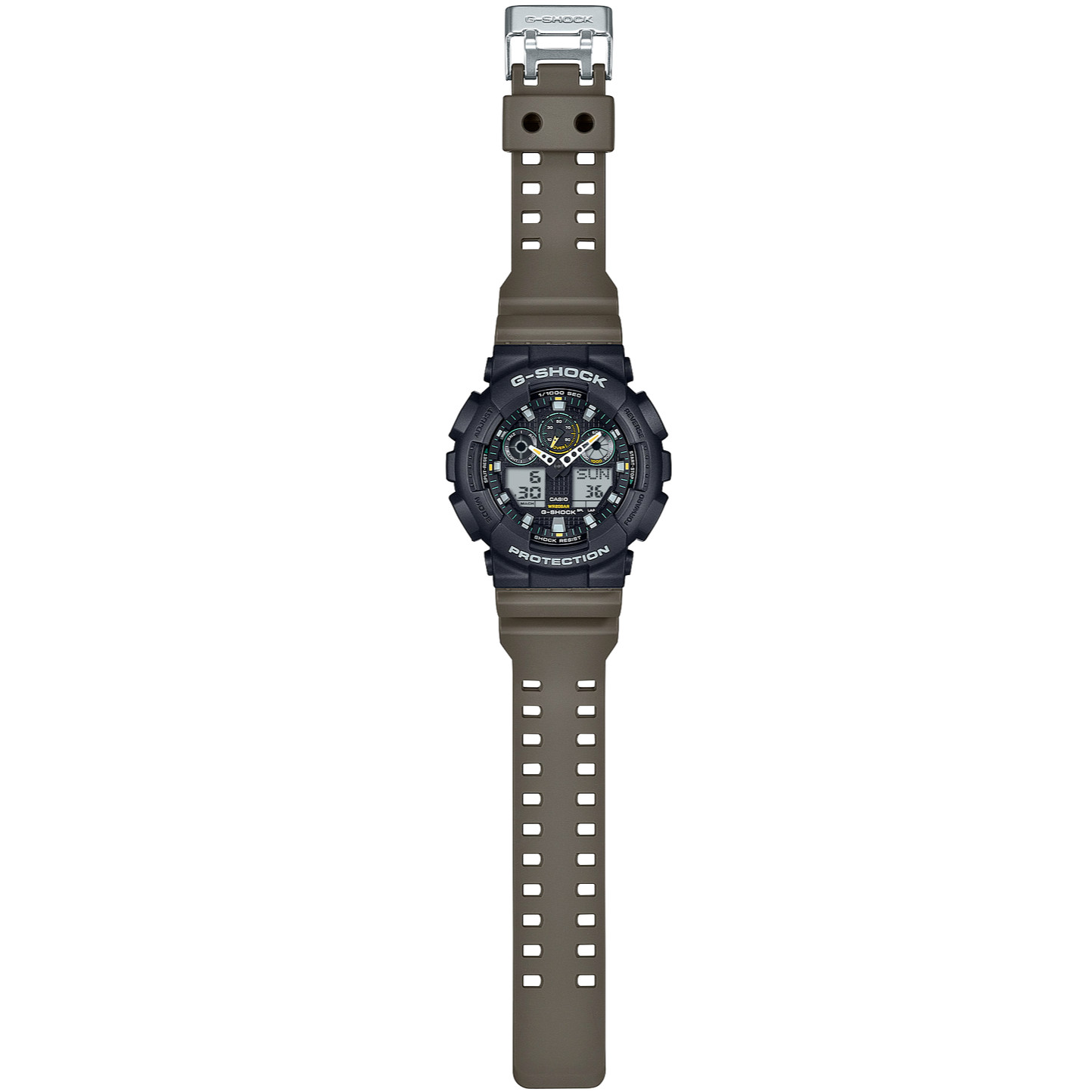 CASIO G-SHOCK GA-100TU-1A3JF Two Tone Utility Colors Analog Digital Watch 51.2mm