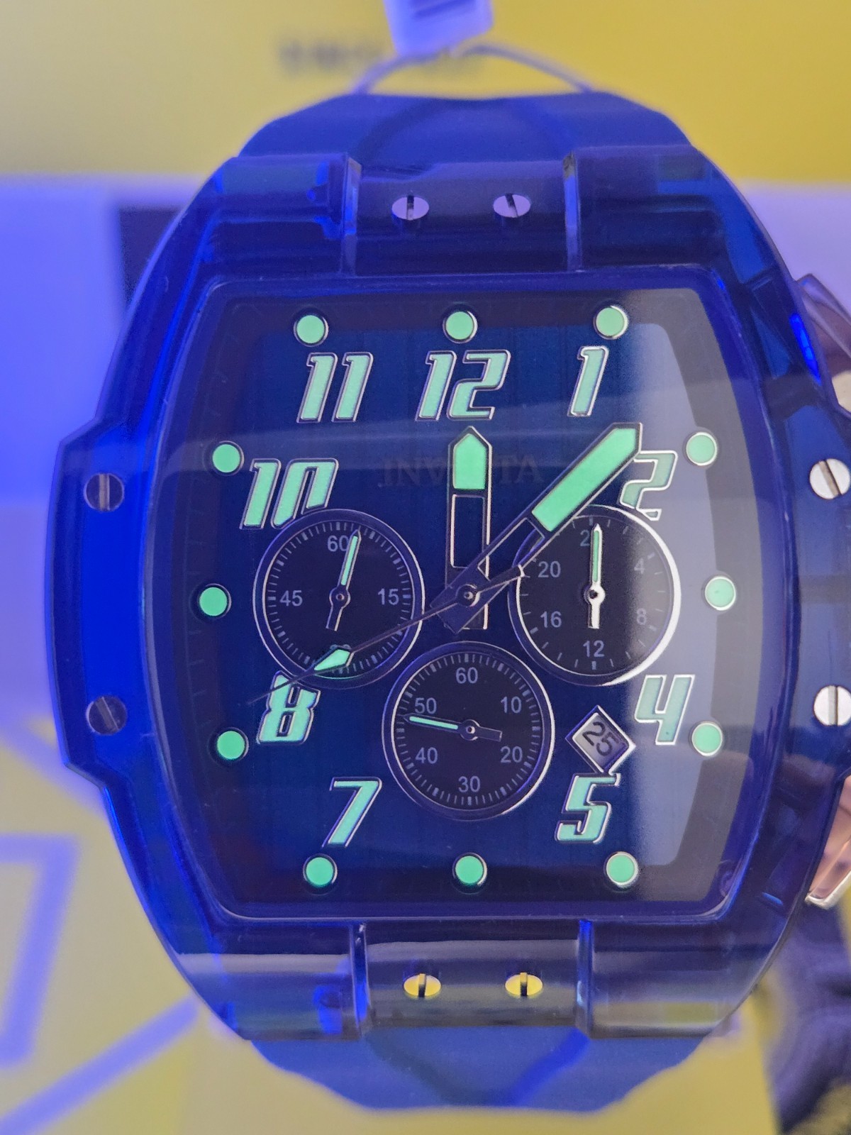 Invicta S1 Rally Anatomic Men’s Watch 47mm, Blue with Blue Bezel & Dial NEW!