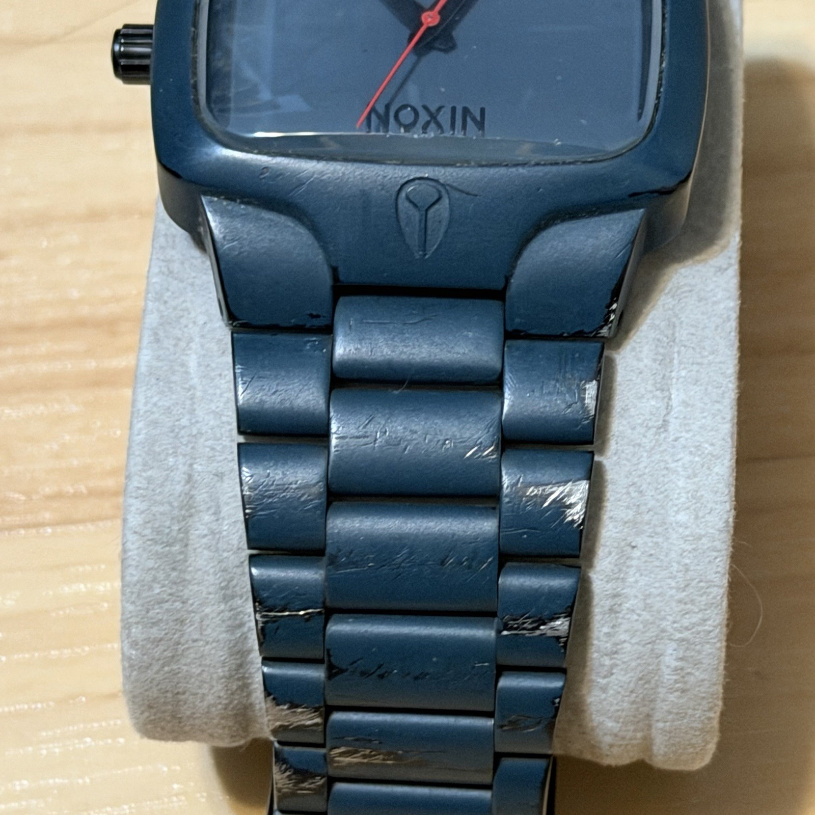 Nixon The Player “Yes It’s Real” GUNSHIP Blue Men’s Analog Surf Watch RUNS READ