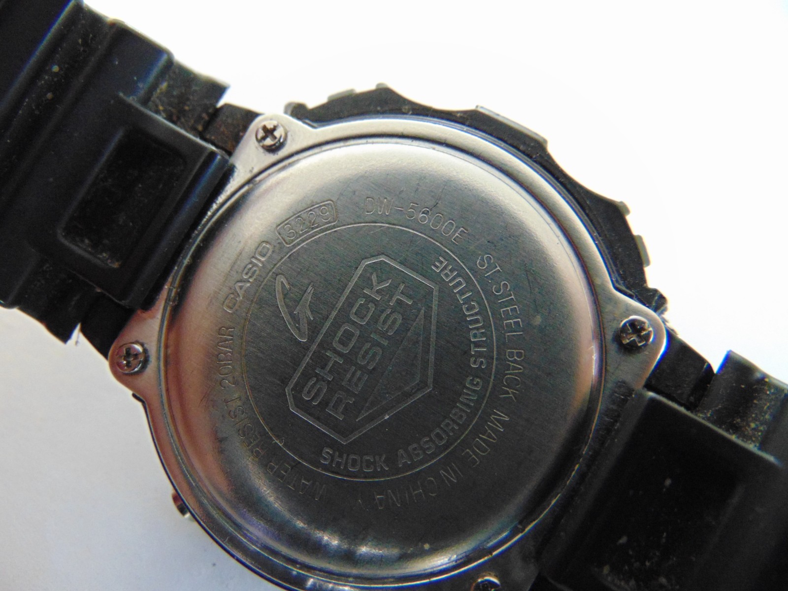 Vintage Casio G-Shock DW-5600E Illuminator Digital Watch 200M Alarm Chrono *READ