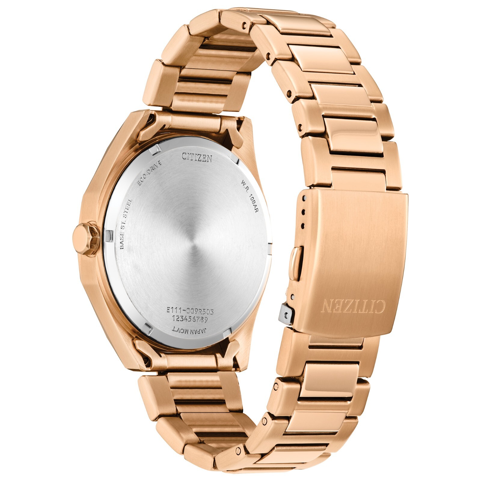 Citizen Men’s Sport Casual Calendar Eco-Drive Rose Gold Watch 41 MM BM7633-81X