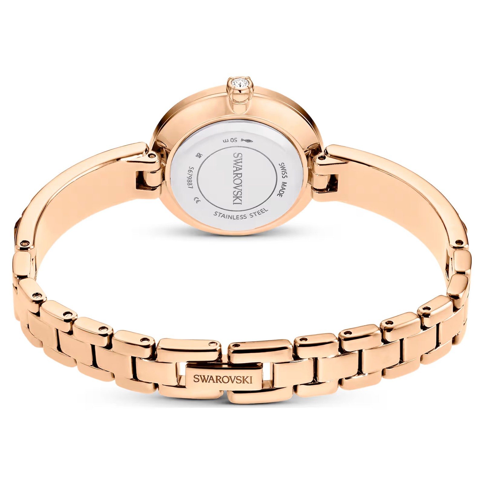 Swarovski Matrix Bangle Watch, Crystal Bracelet, Gray, Rose Gold-Tone 5679887