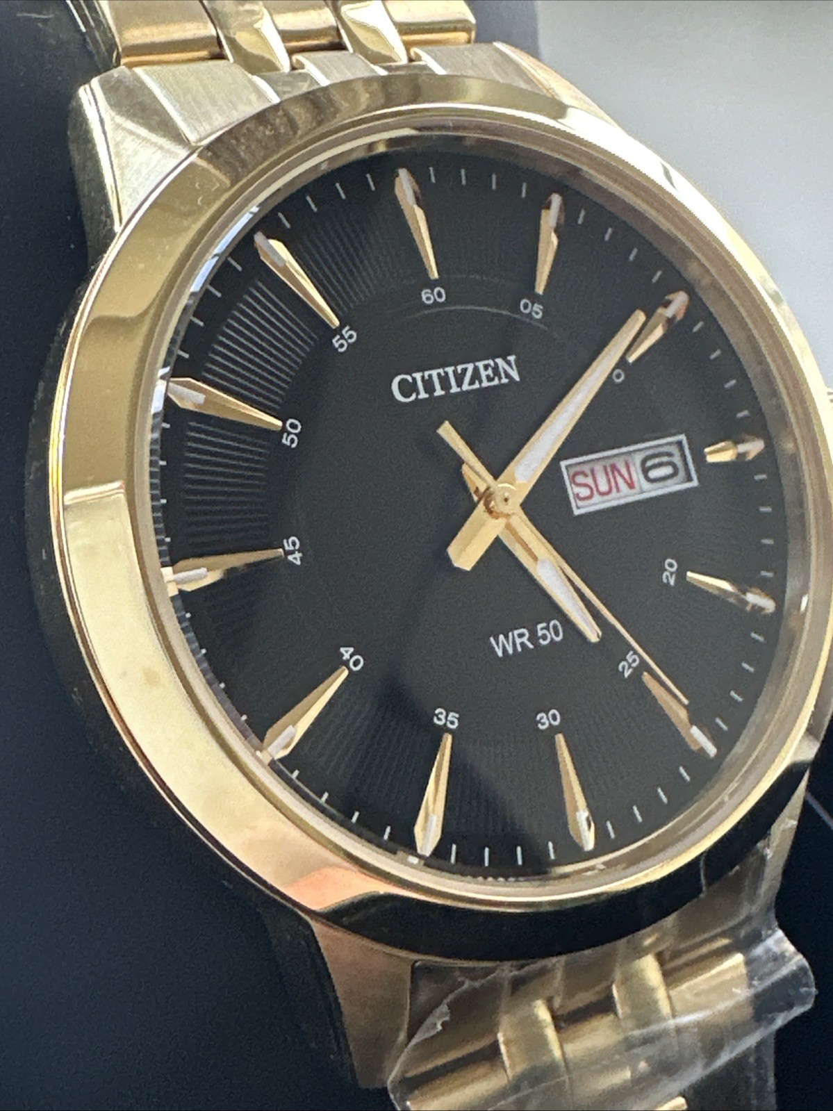 Citizen Quartz Black Dial Gold-tone Men’s Watch BF2013-56E