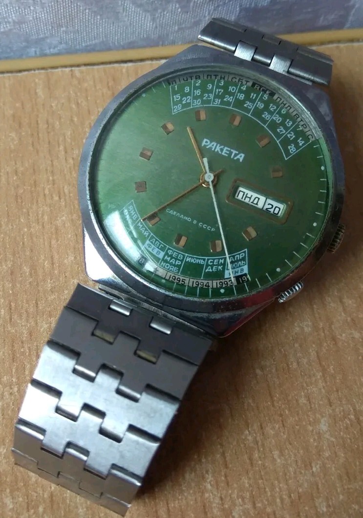 RARE Vintage WATCH RUSSIAN Men’s Rocket RAKETA 2628. H USSR СССР retro
