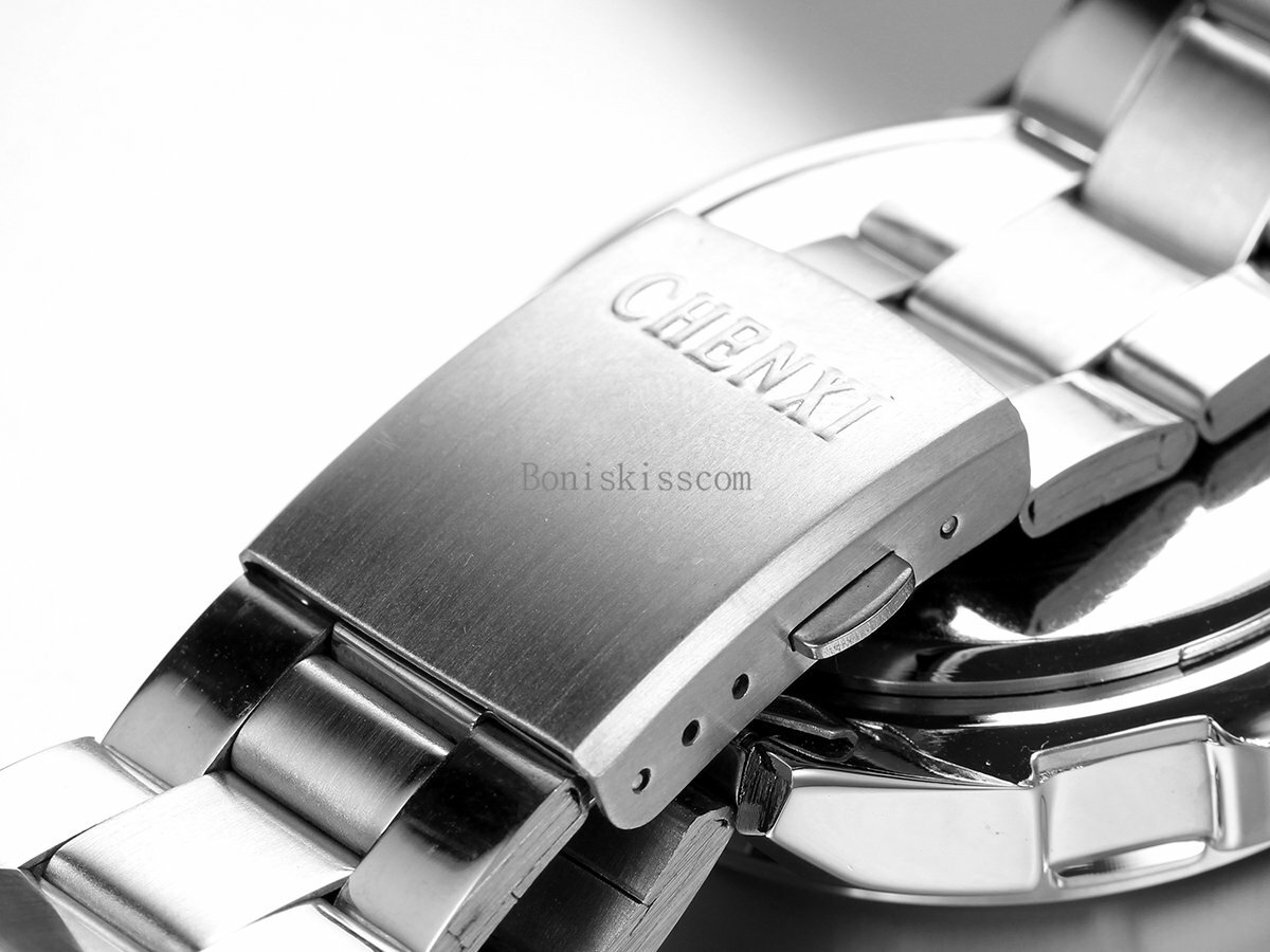 Men’s Casual Stainless Steel Band Quartz Analog Round Wrist Watch Valentine Gift