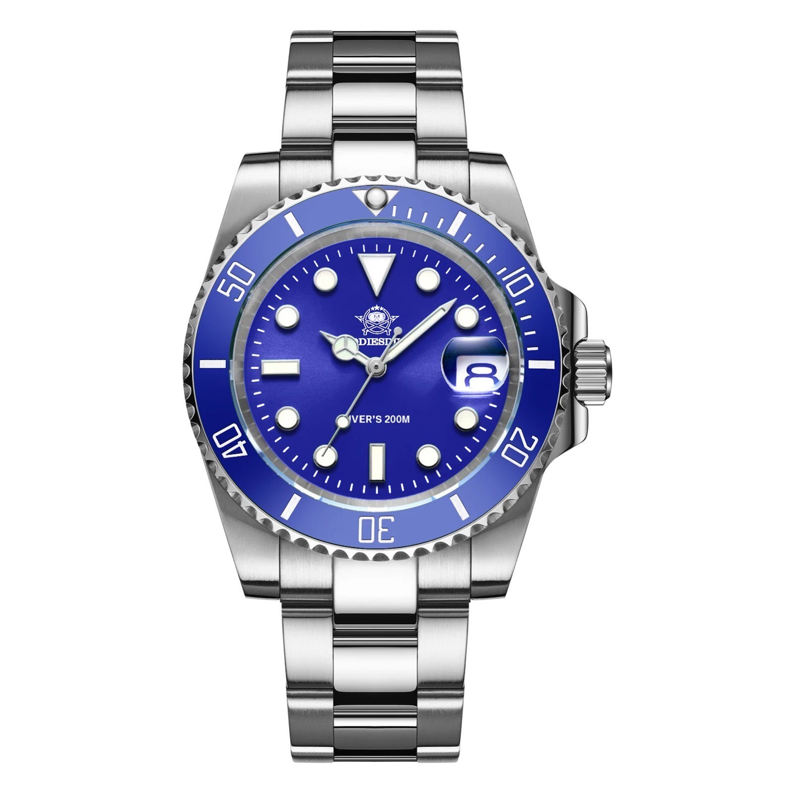 Stainless Steel Men’s Quartz Watch Waterproof Casual Wristwatch