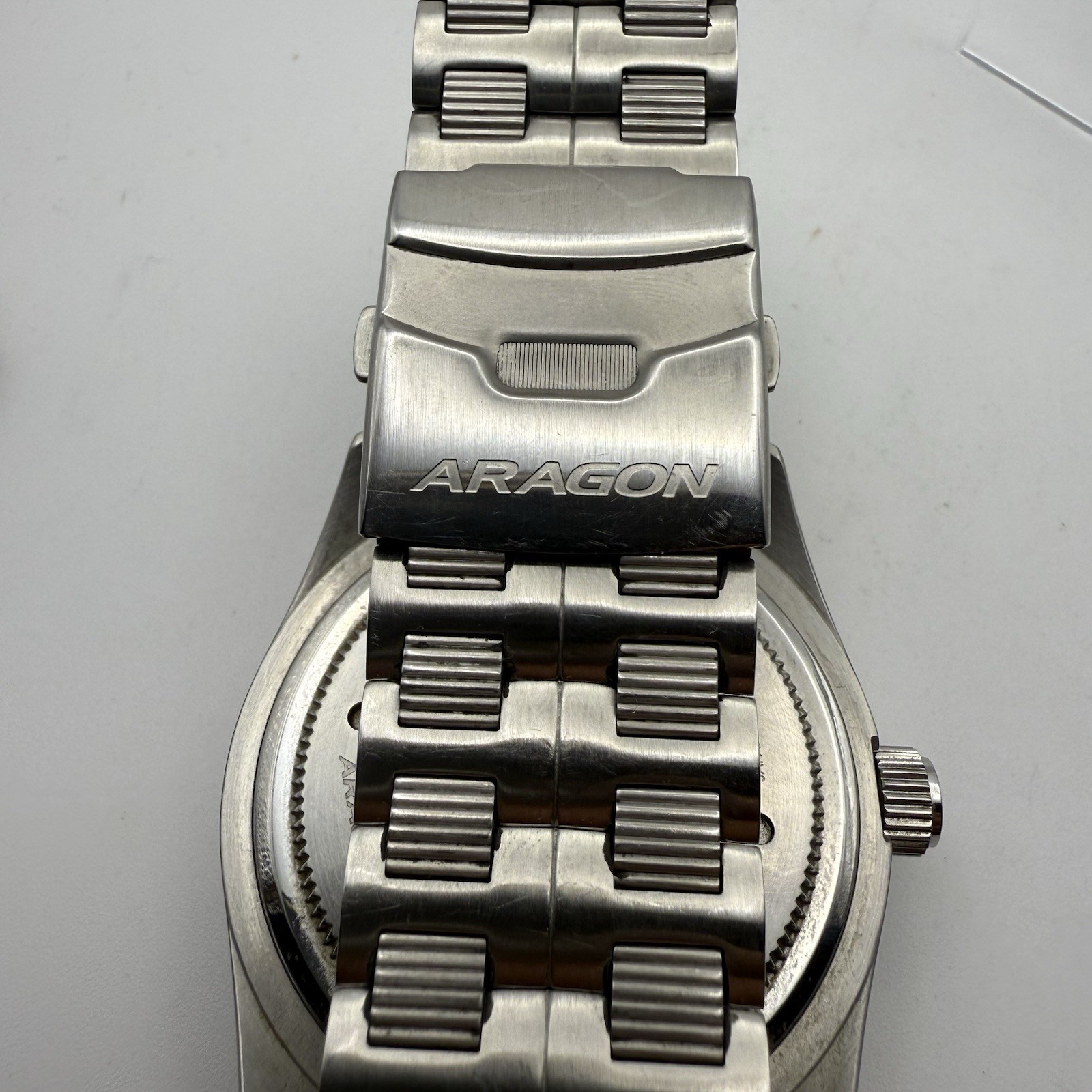 Aragon Predator A142 Automatic Watch Blue Dial NH35 200M Sold Out k Extra Links