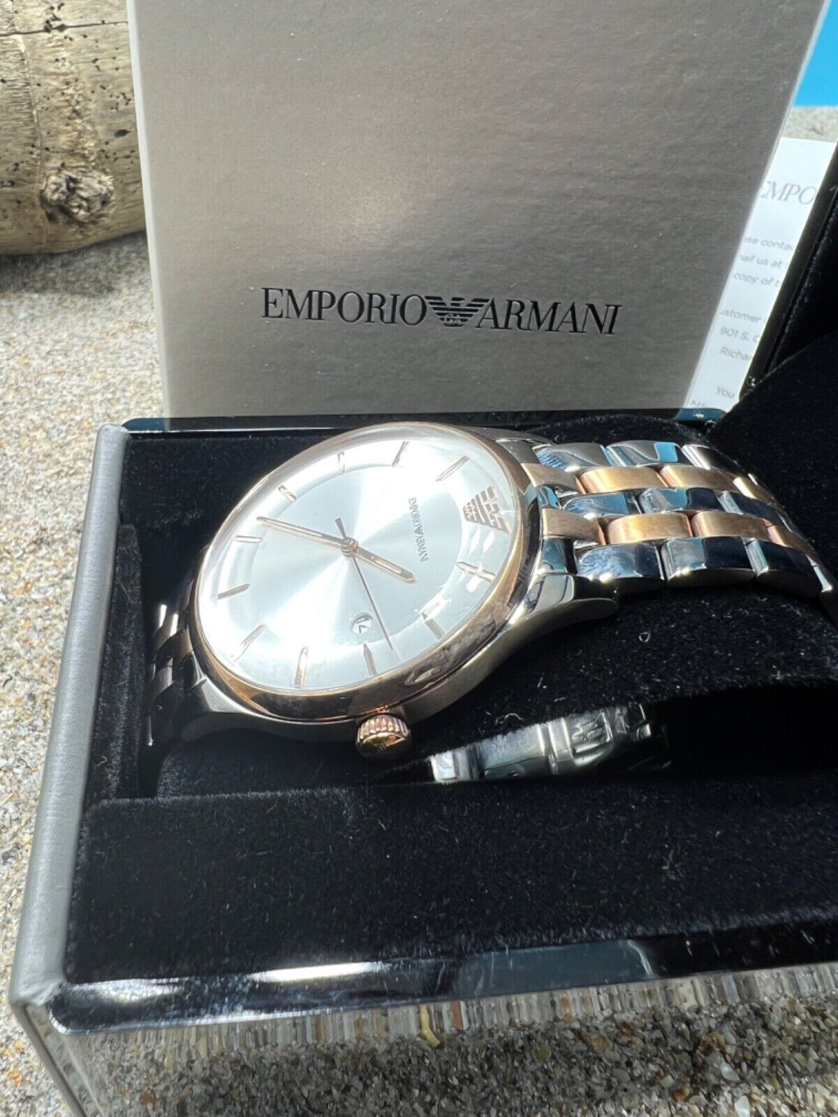Mens Armani Two Tone Watch AR11044