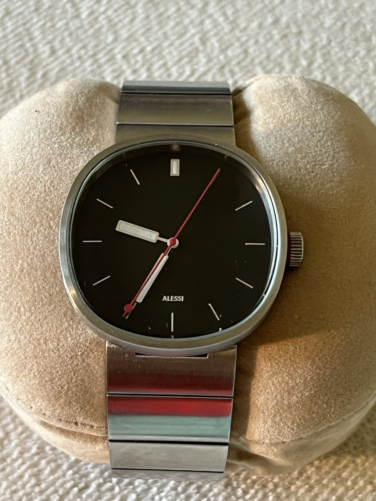 Alessi AL5007 Piero Lissoni Designer Quartz Watch Stainless Steel Original Italy