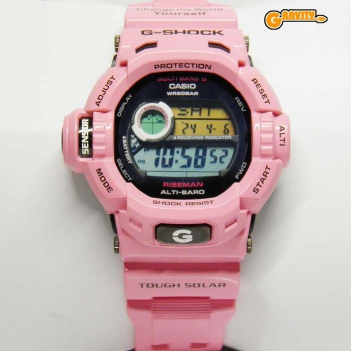 CASIO G SHOCK GW 9200KJ 4JR Earth Watch 2010 RISEMAN Pink Color Item