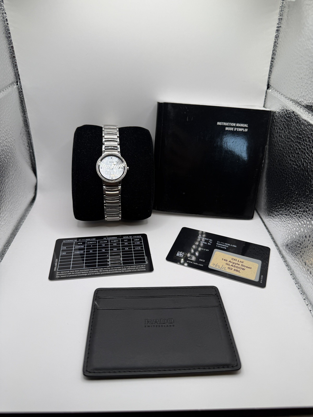 Rado Centrix Jubilee 31mm R30936903 Diamond Bezel Full set