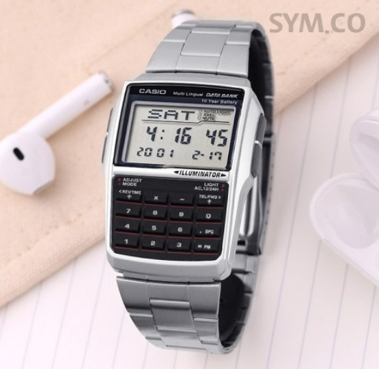 Casio DBC-32D-1A Men’s Data Bank Calculator Digital Watch 10-Year Battery