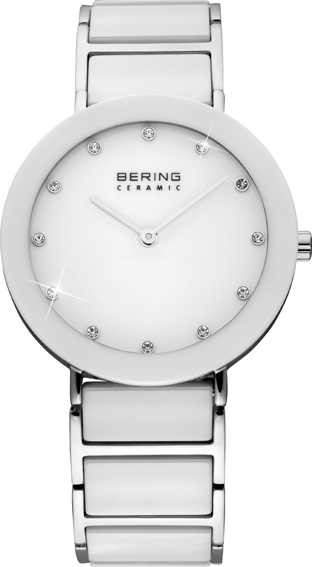 Bering Time – Ladies White Ceramic Link Watch withs 11435-754 (Womens)