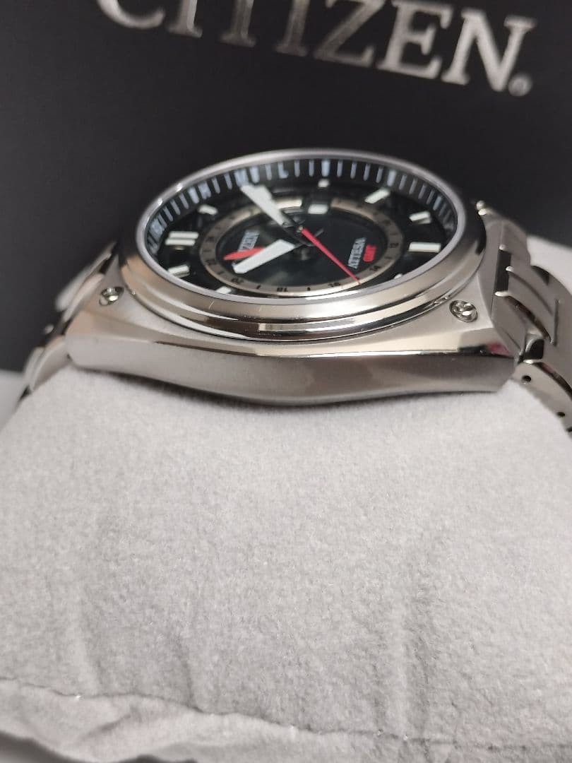 Citizen ATESSA H117 Watch Titanium Black GMT Solar Radio Controlled Edition