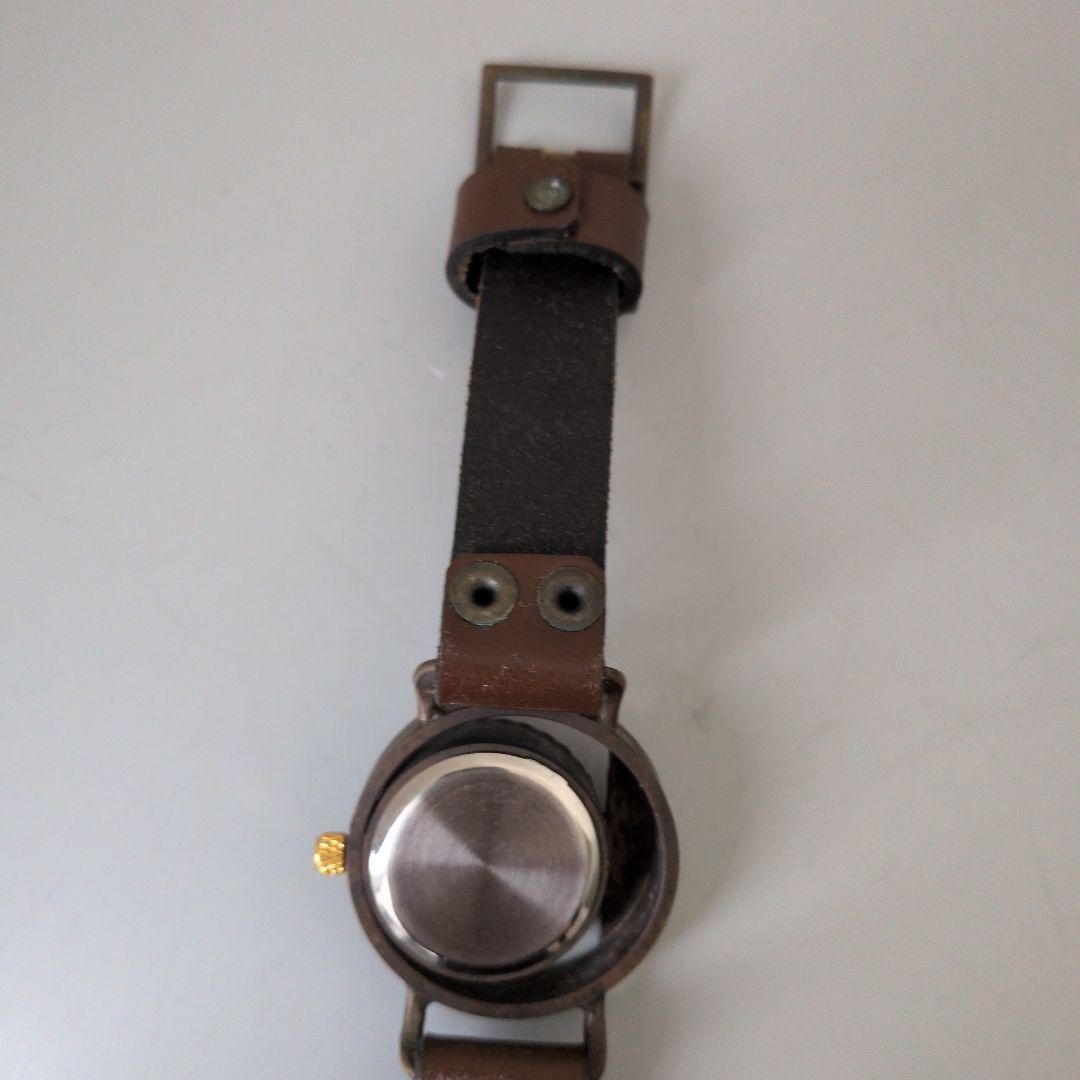 Deee Vintage Antique Style Quartz Watch Bronze Leather Band From Kyoto Japan