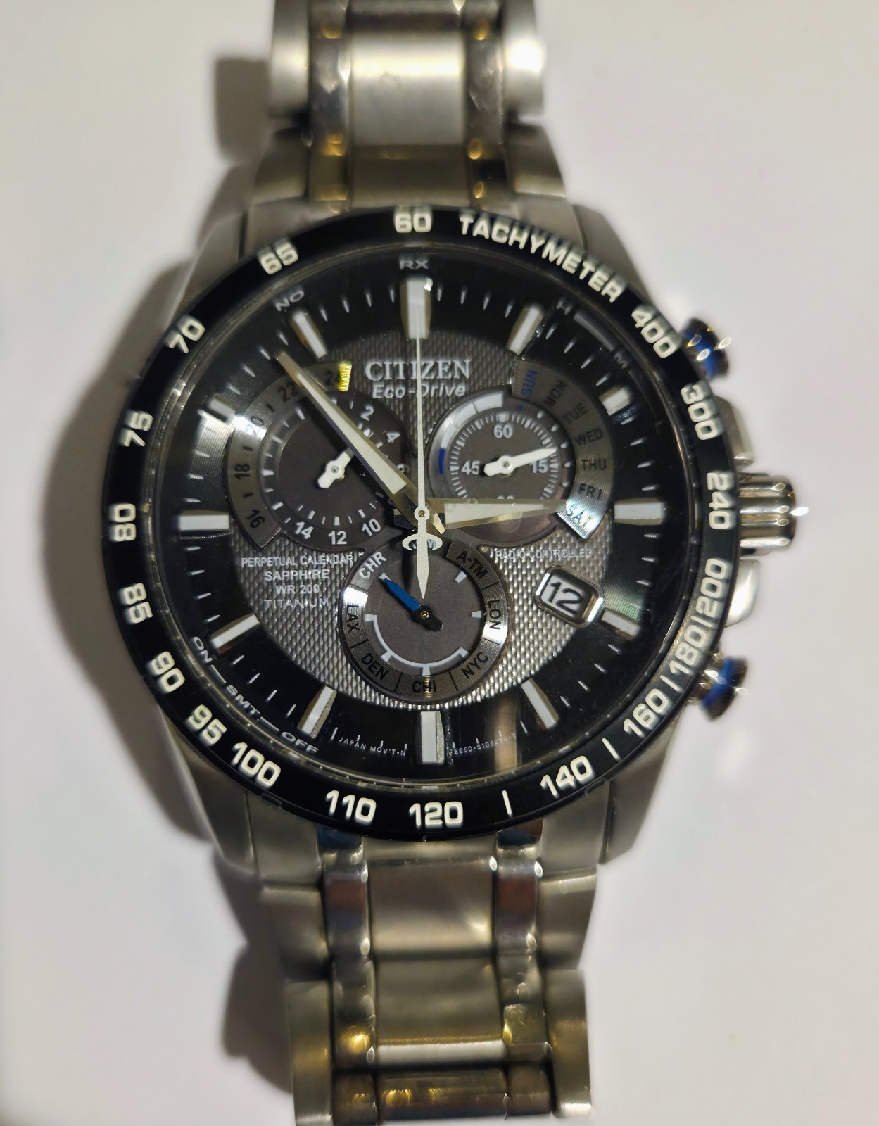 Citizen Eco-Drive Perpetual Chrono Radio Controlled E650-S075181 42mm