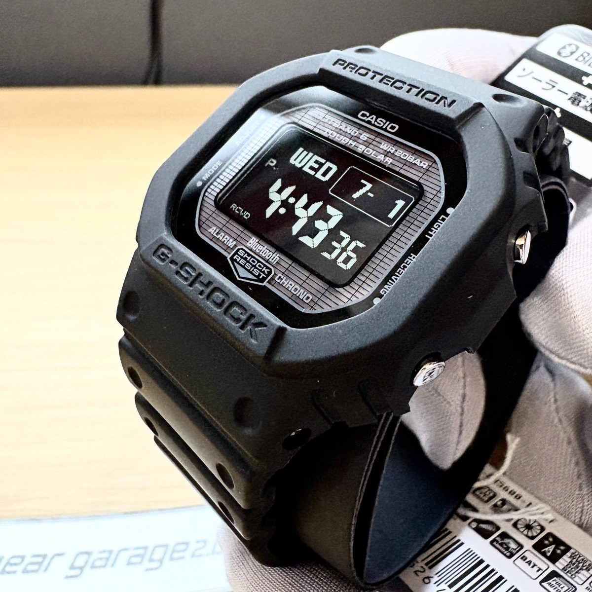Casio G-Shock GW-BX5600-1A1JF Bluetooth Solar Radio Black Square Authentic JDM