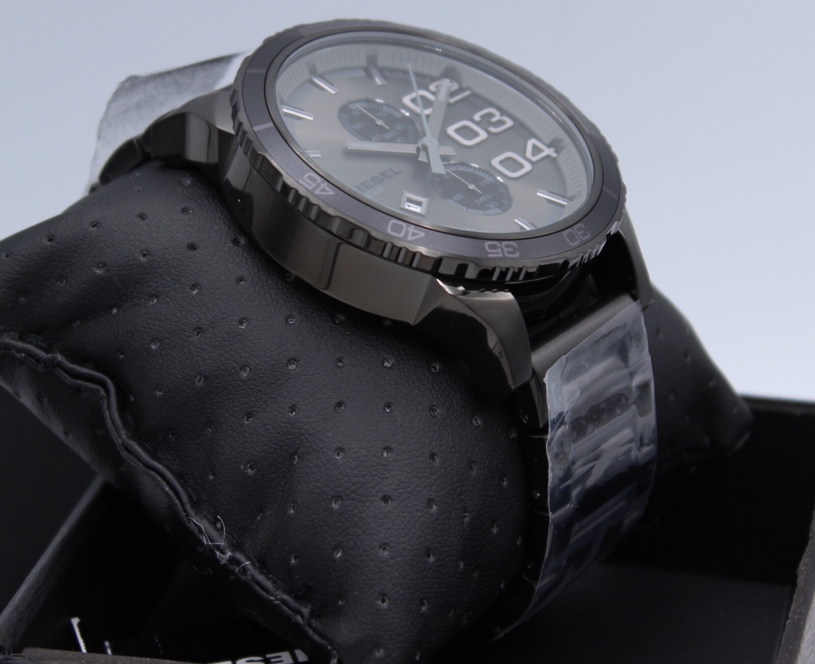 NEW AUTHENTIC DIESEL DOUBLE DOWN 48 GUNMETAL GREY SMOKE MEN’S DZ4314 WATCH
