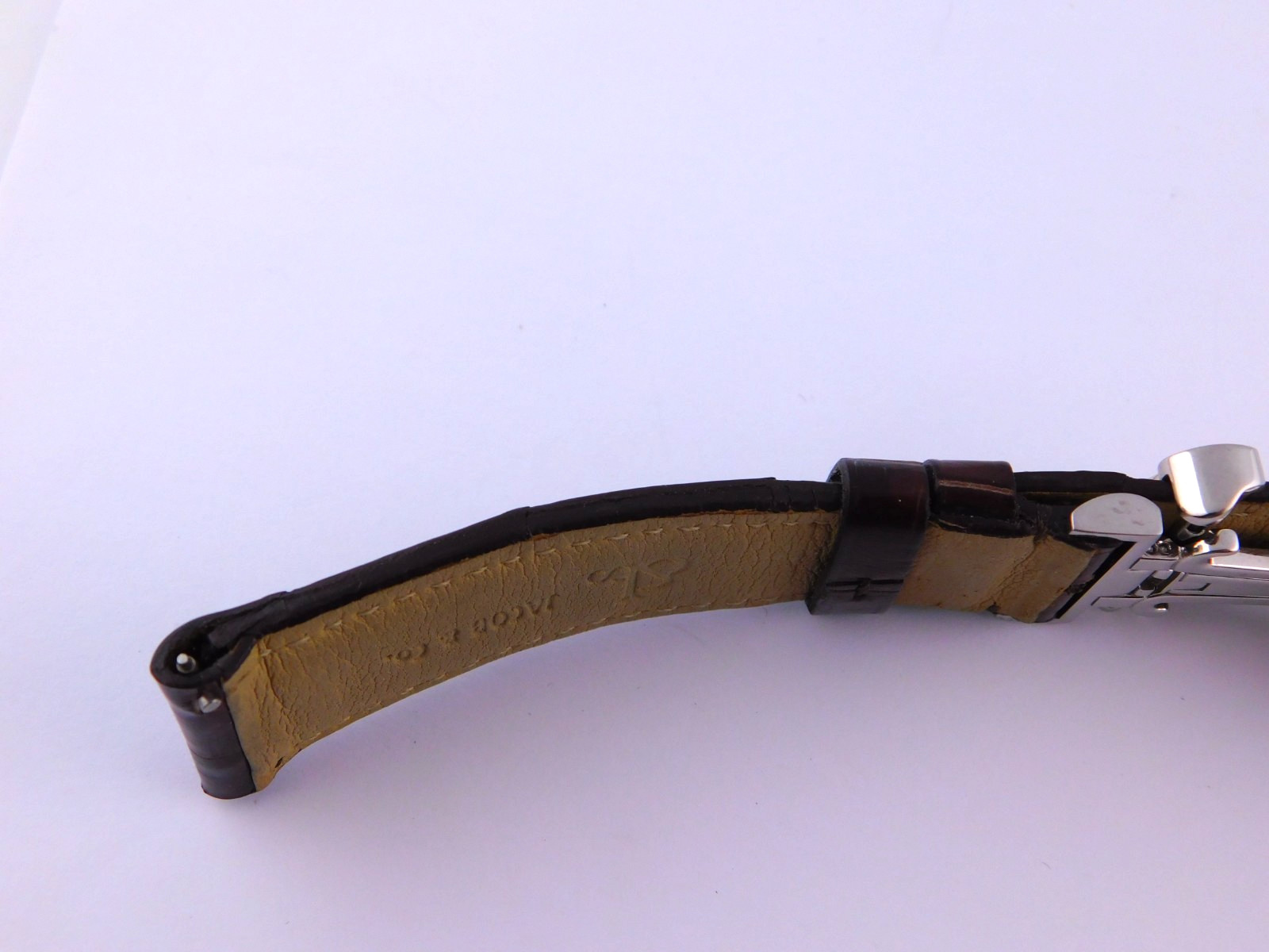 GENUINE JACOB & CO 22MM BROWN ALLIGATOR MENS WRISTWATCH BAND