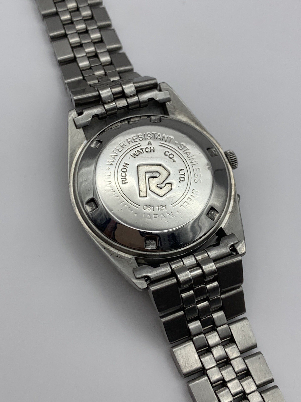 Ricoh President 061121 Automatic 21 Jewels Ice-Blue Dial Men’s Wristwatch Japan.