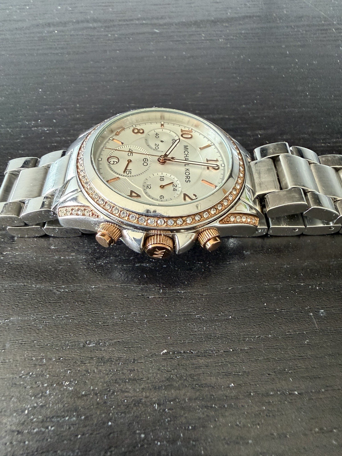 Michael Kors Blair MK5165 Silver Stainless Steel Women’s Watch. Needs Battery
