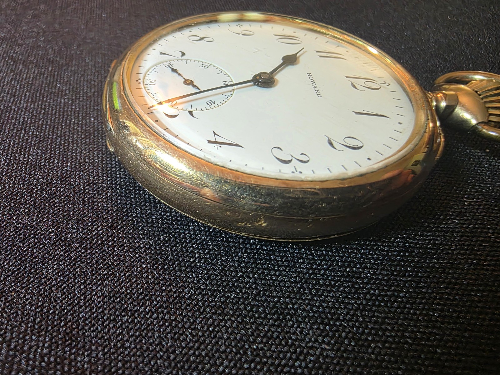 Howard Pocket Watch (Keystone) 16S, 17 J. Keystone / J.Boss 14k Gold Filled Case