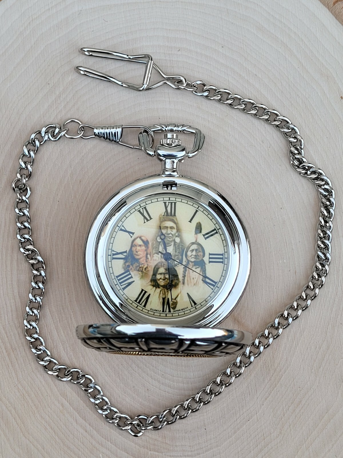 Thunderbird Pocket Watch With Chain – Native American Pocket Watch
