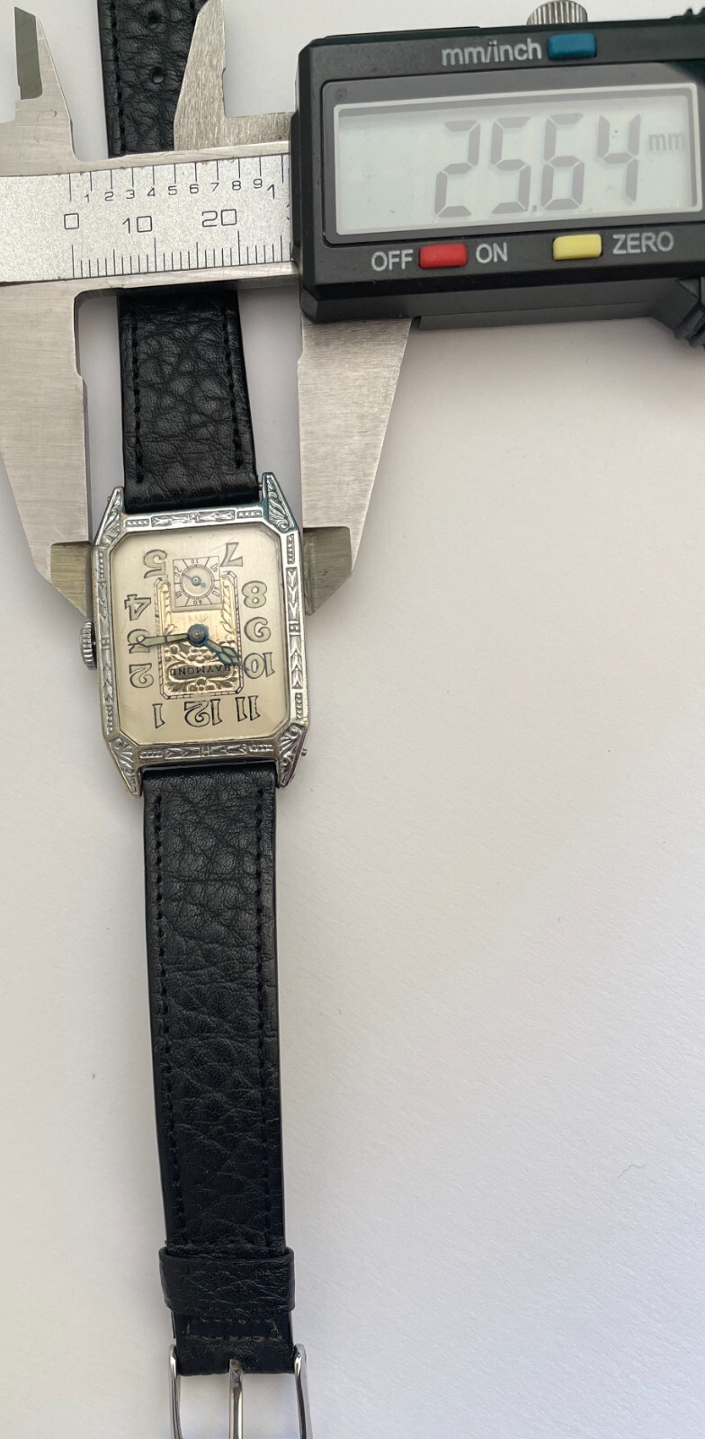 Antique RAYMOND Watch 15 Jewels 3 Adjustments Chromium Plated Antique Watch