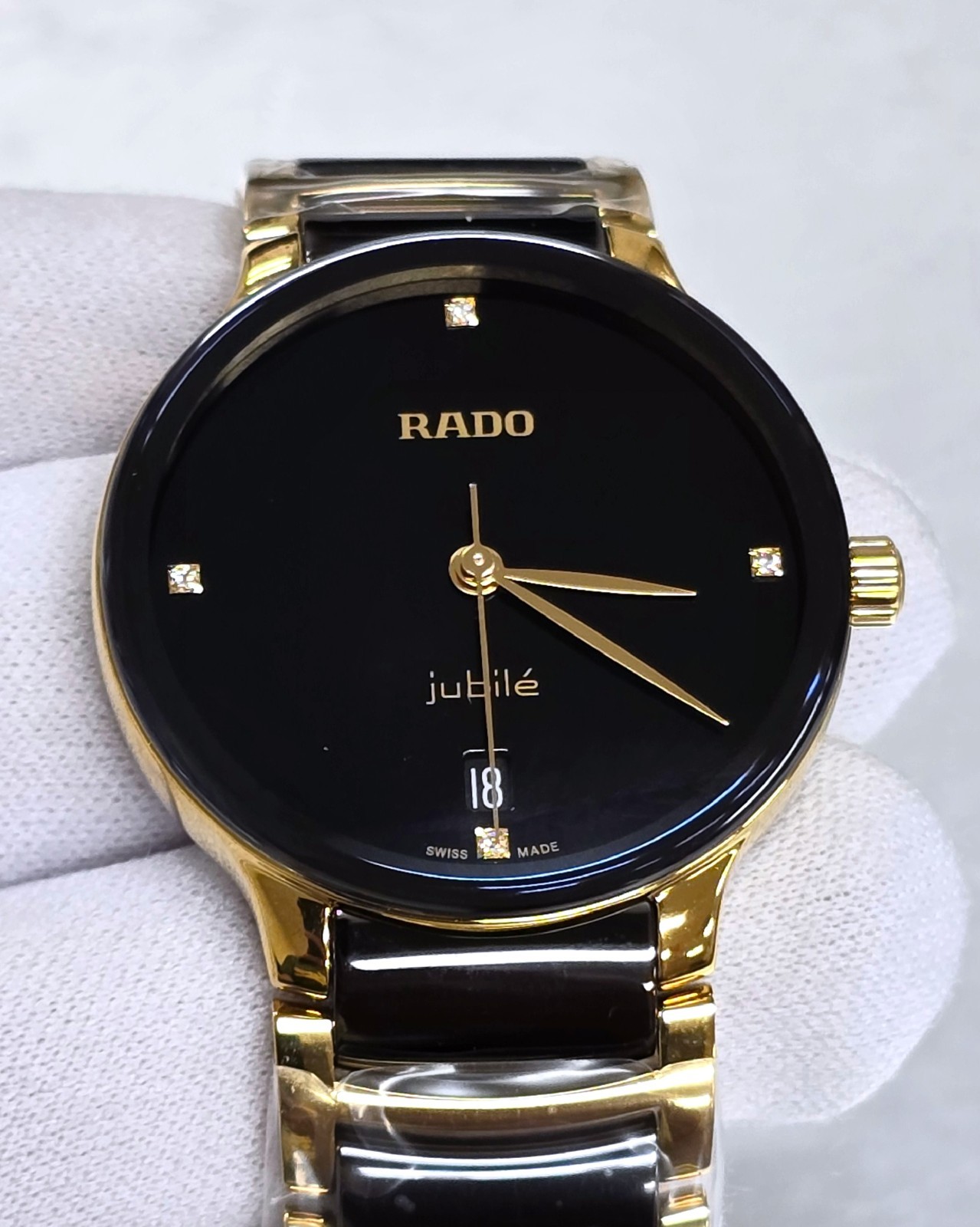 RADO Centrix Quartz Diamonds 30.5mm Two-Tone SS Women’s Watch R30025712