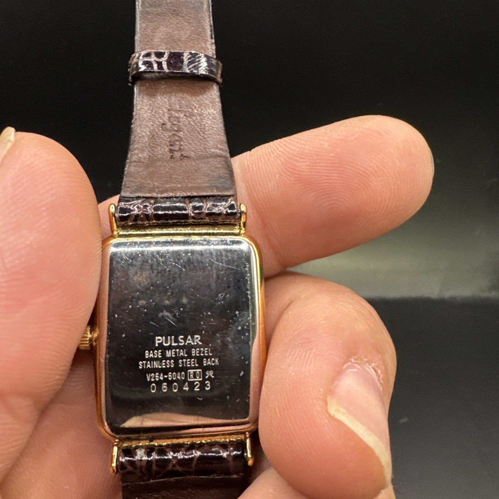 90s Art Deco Pulsar Tank Watch