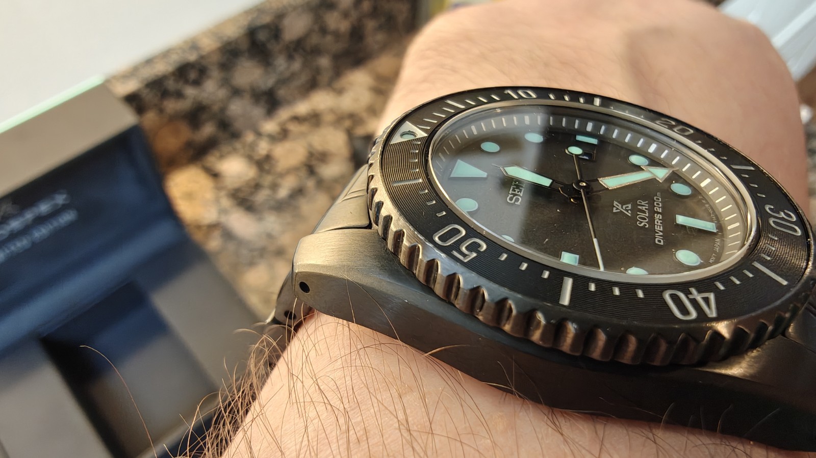 Seiko Night Vision Prospex Solar LTDed Edition Diver 200m.Box,Papers +New Strap