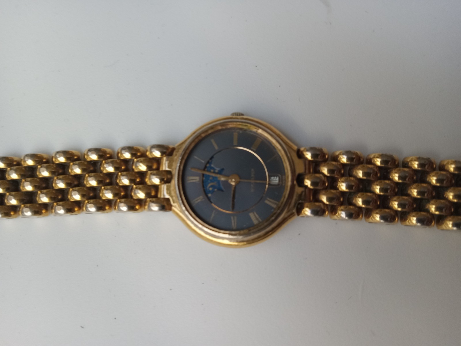 Bucherer Swiss Made Black Moon Face Bracelet Watch