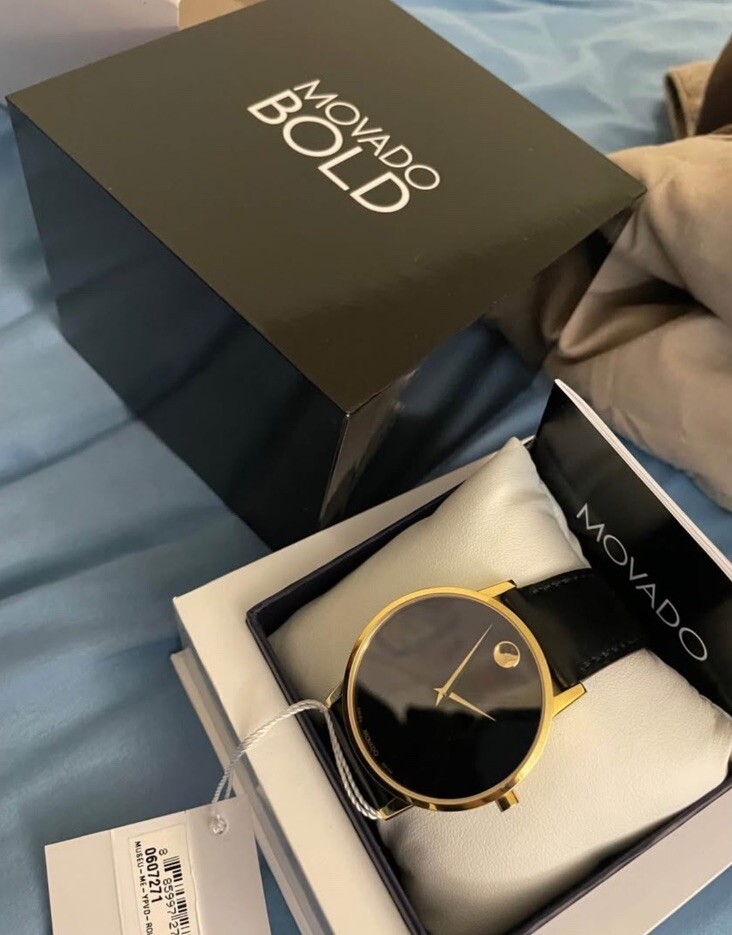 Movado Men’s Museum Classic- Current 2024 Black Strap