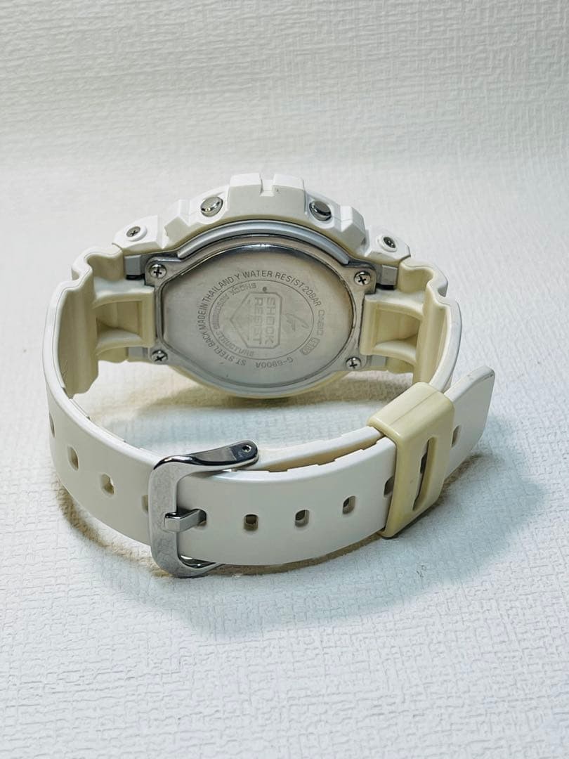 Working condition Casio G-SHOCK G-6900A White Tough Solar Rare