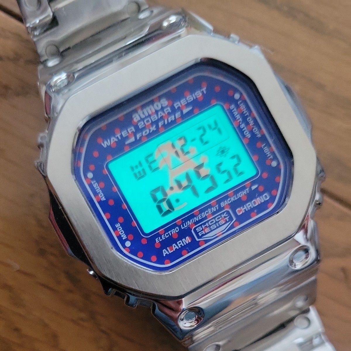 [Very Good] Casio G-SHOCK Atmos DW-5600VT Full Metal Custom Digital Watch