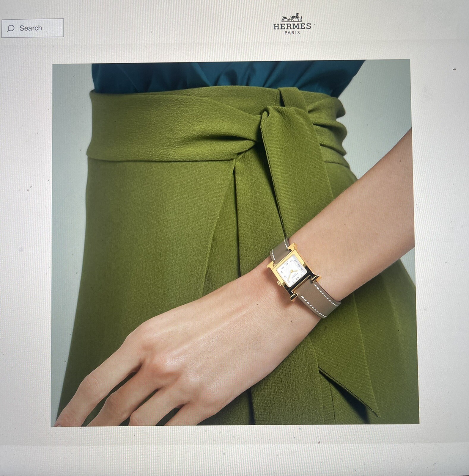 Hermes H Watch, 21 x 21 mm/$3,250