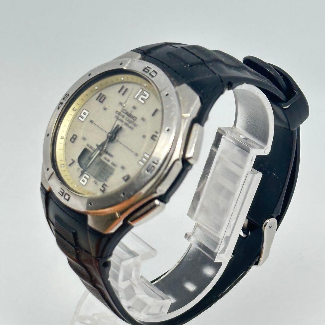 CASIO WAVE CEPTOR WVA-470 Tough Solar Radio-Controlled Watch (Operating)