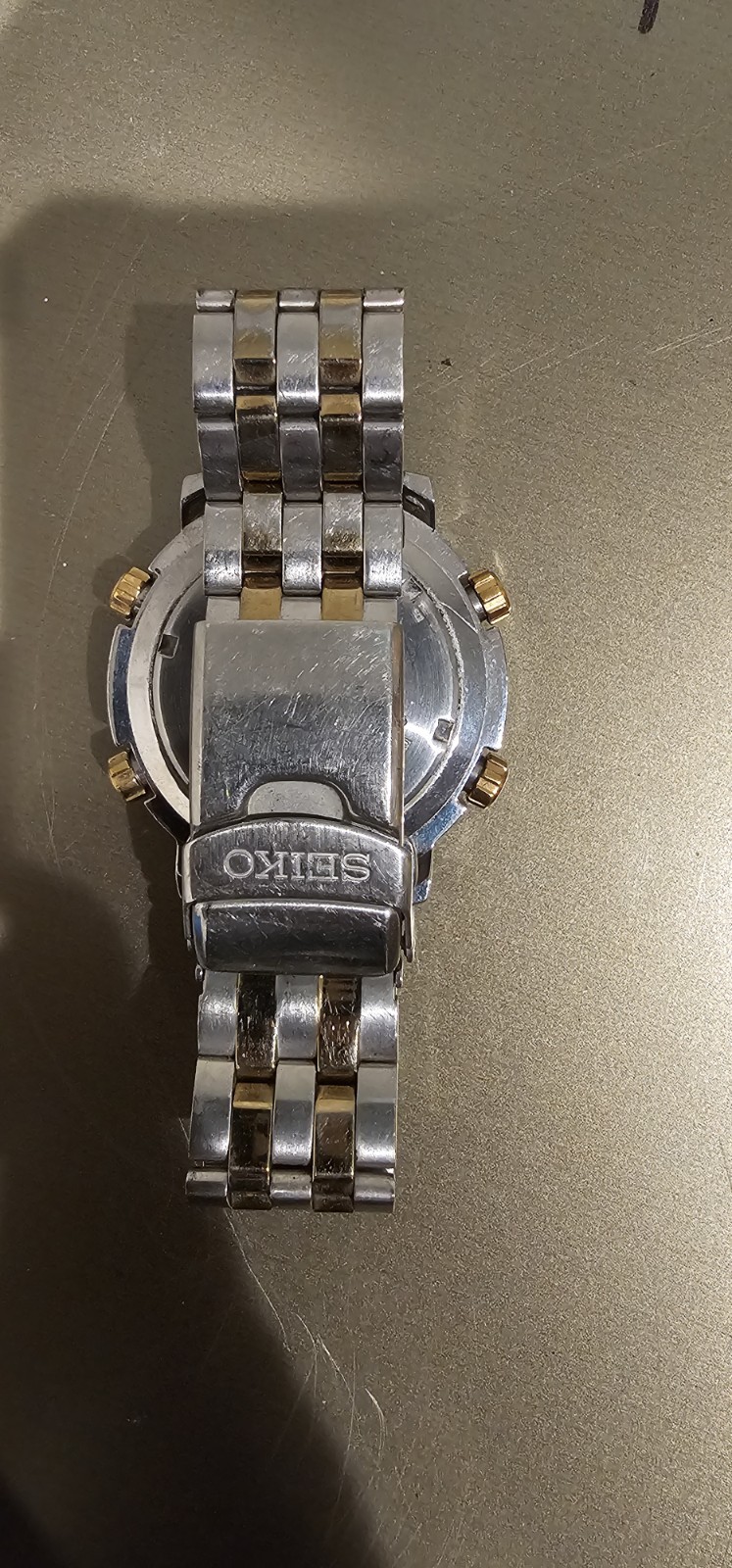 Seiko Sky World Timer PROFESSIONAL 100M Quartz 45mm H023-00G0 Men’s Watch Rare