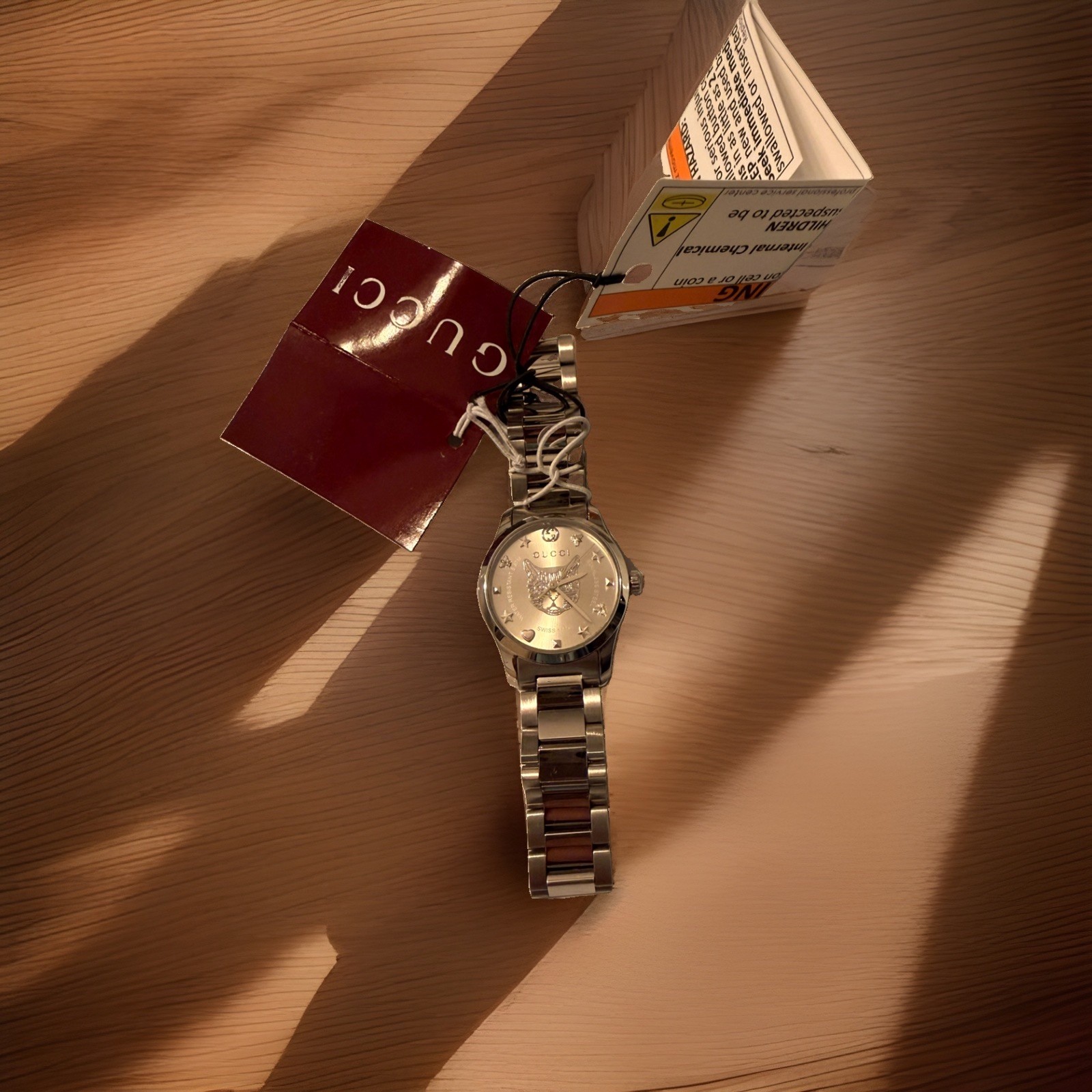 Gucci G-Timeless 27mm Silver Stainless Steel Women’s Wristwatch