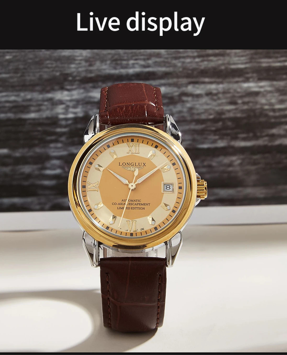 Automatic Man Watch Business Leisure Dating Mechanical Wristwatches Day
