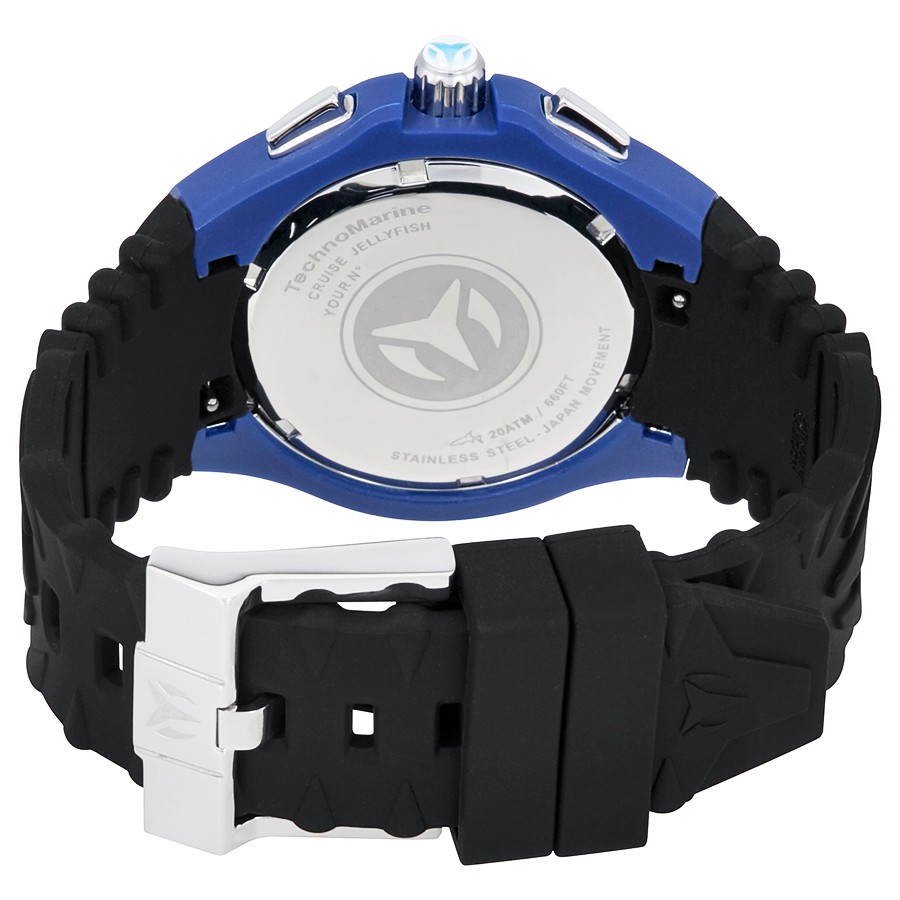 TechnoMarine Cruise JellyFish Men’s 46mm Blue Weave Dial Chrono Watch TM-115114