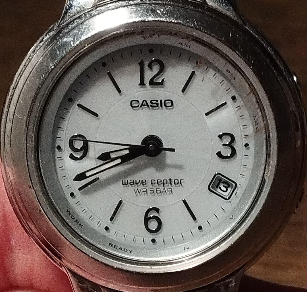 BR4 Casio Wave Ceptor Radio-Controlled Solar Watch with Date Display