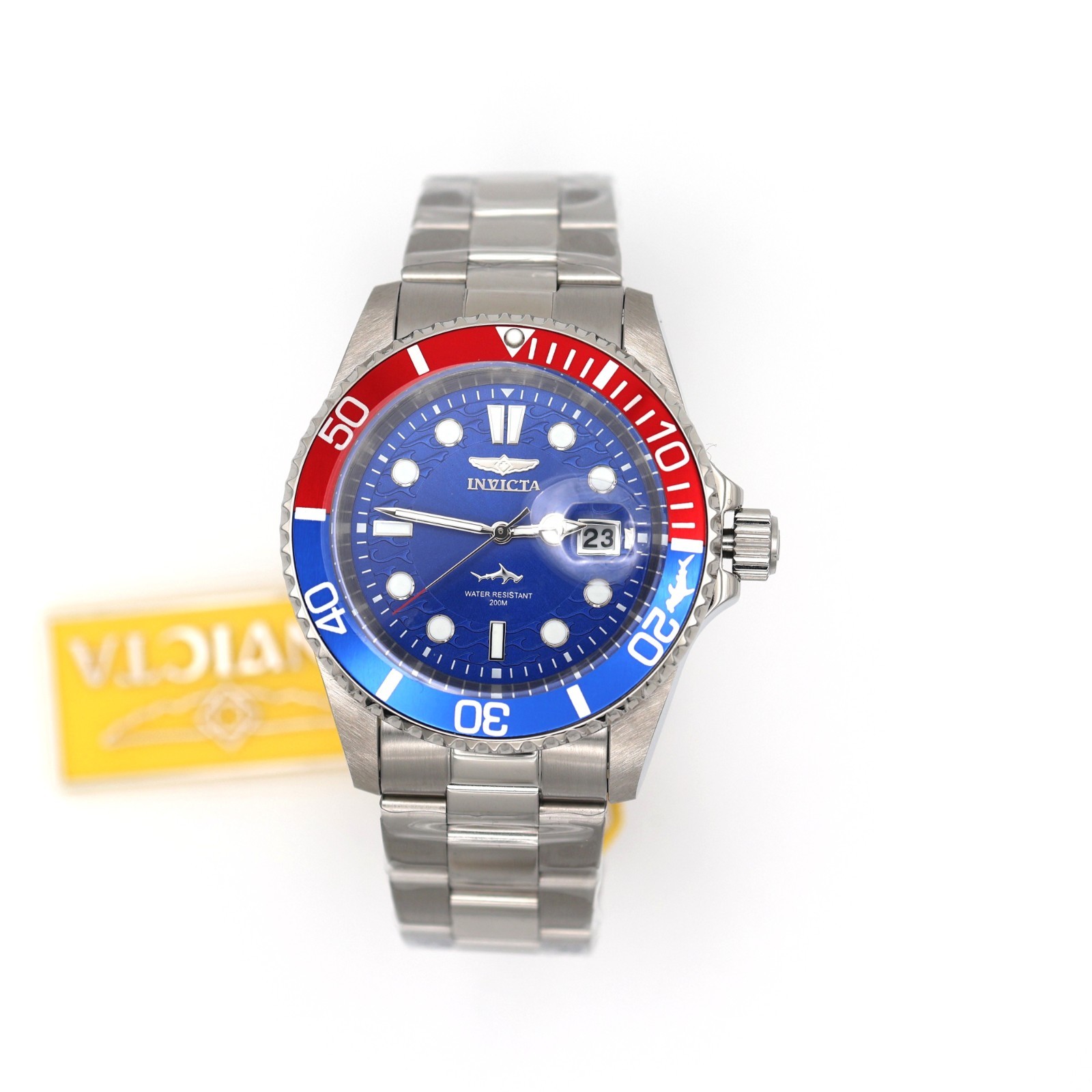 Invicta Pro Diver 44mm 50831 Stainless Steel Blue Dial 200M Diver Watch