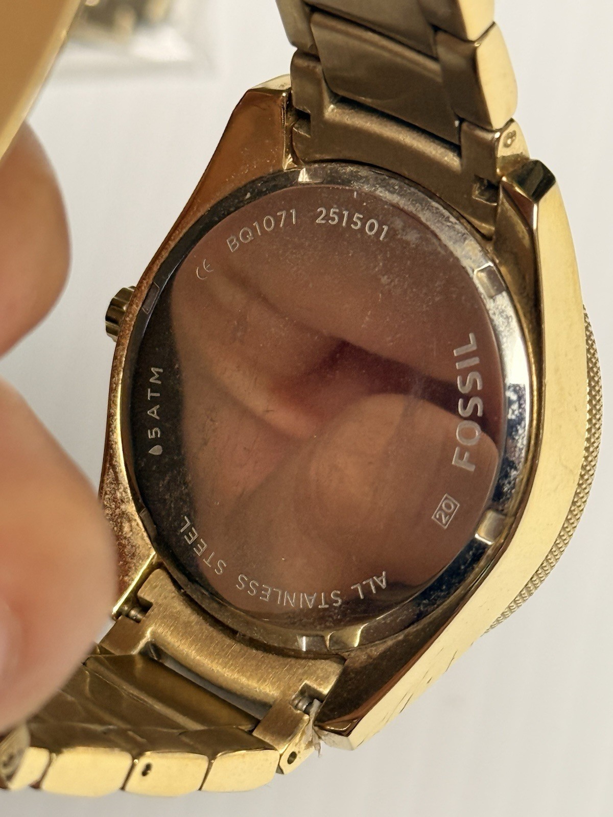 Fossil BQ1071 Gold Tone Multifunction Women’s Watch Day Date 24H