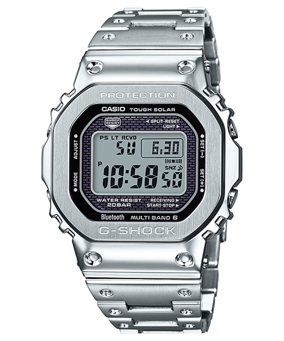 G Shock Casio Watch GMW-B5000D-1 Men’s Gray Watch New Box Papers