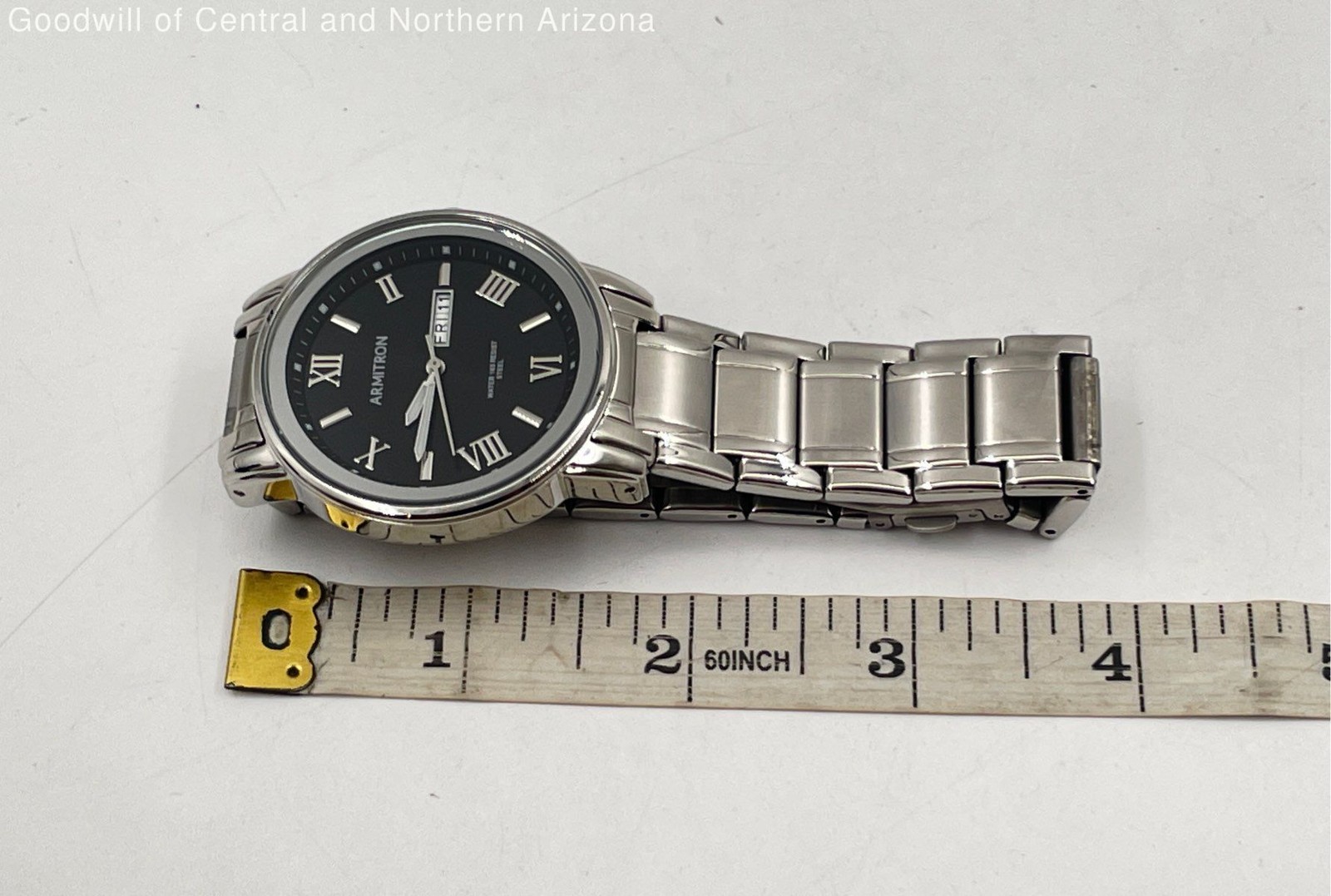 Armitron 20/4935SV Silver-Tone Day/Date Dress Watch