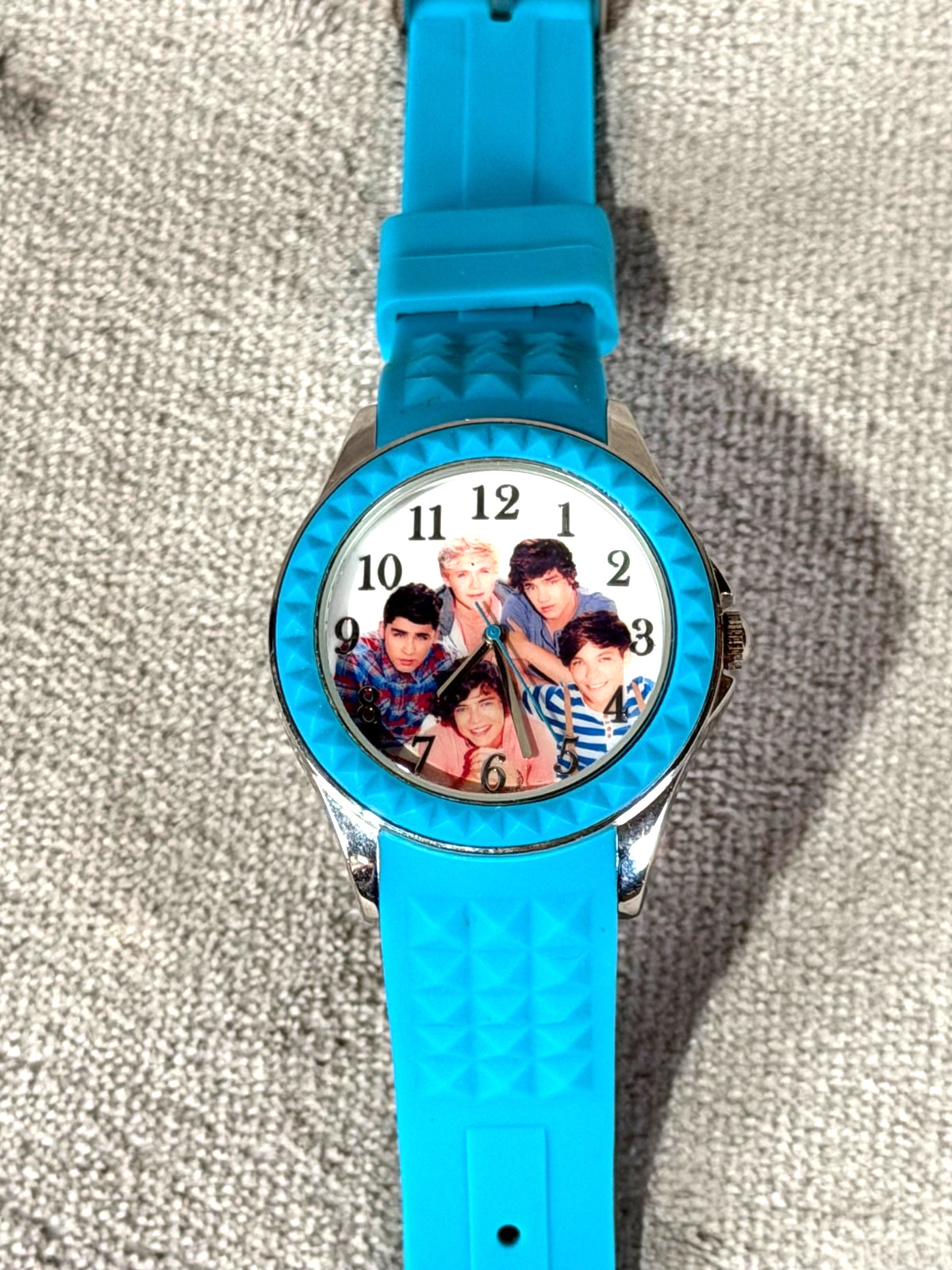 One Direction 2013 Watch Blue Strap Global Merch Japan Movement ~ Needs Battery