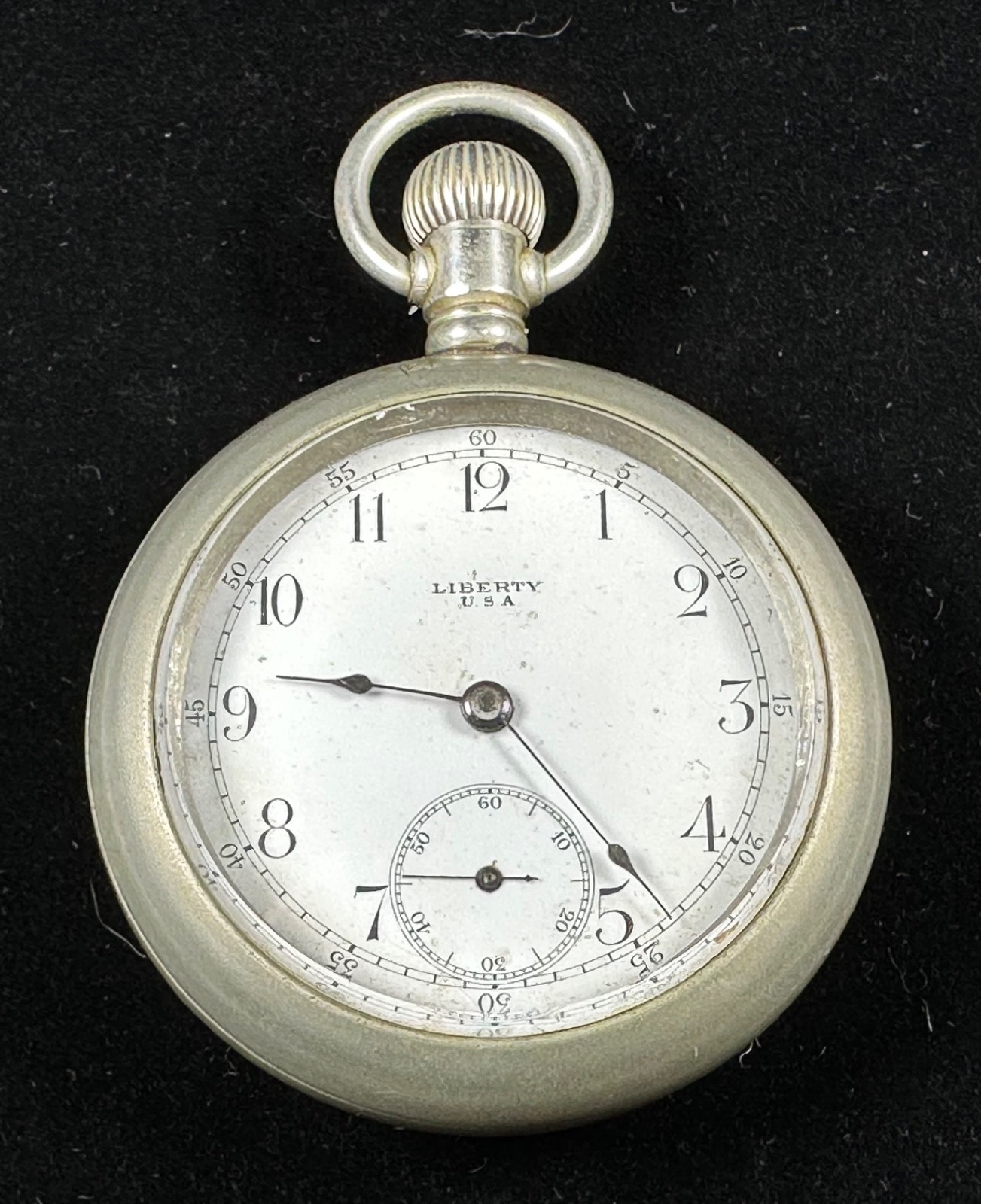 Liberty Seth Thomas 210 Model 8 18s 17j Silverode Pocket Watch Working 2558940