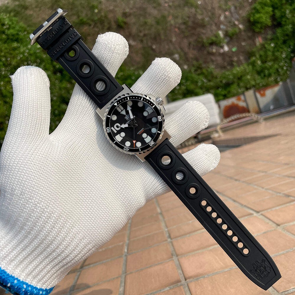STEELDIVE SD1982 — 46.5MM Big Size Sapphire Ceramic Bezel Insert NH35 Dive Watch