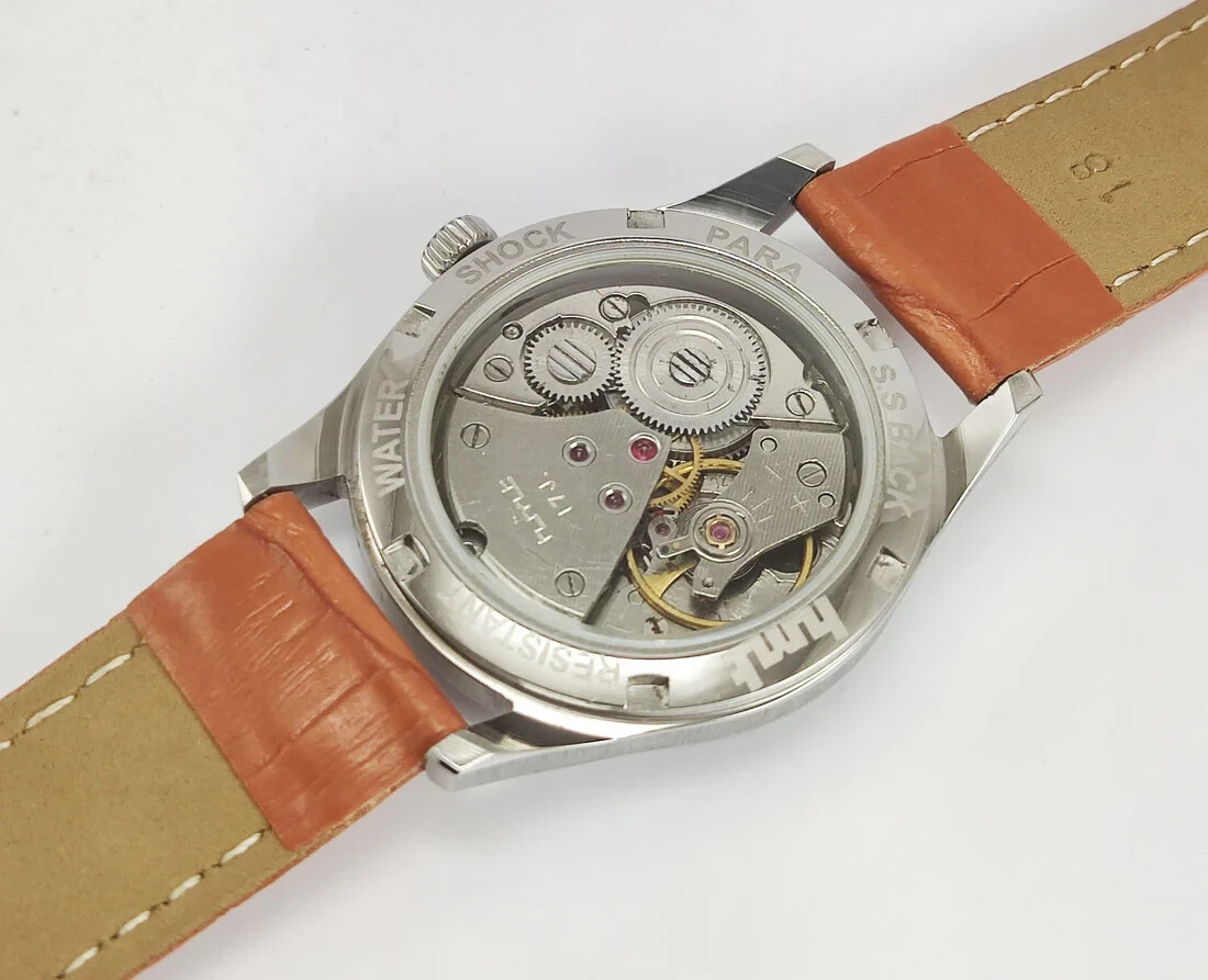 HMT Janata Blue Devanagari Dial 17 Jewels Mechanical Handwinding Men Wrist Watch